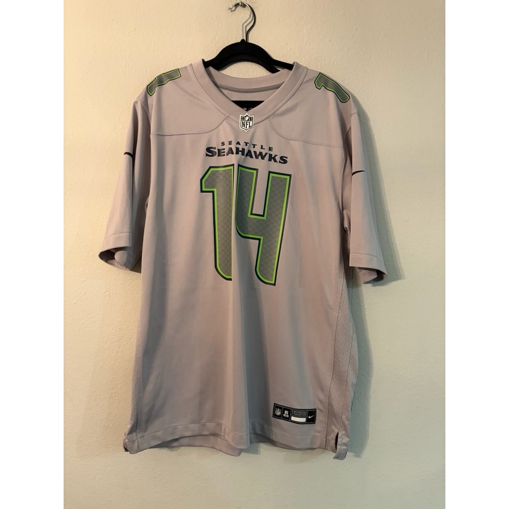 Nike NFL Seattle Seahawks DK Metcalf 14 Engineered Jersey Gray Mens XL